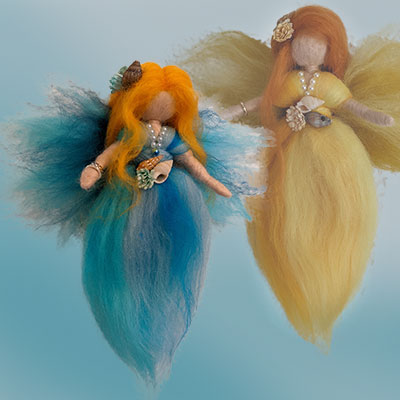 Waldorf Fairy Summer Seasons needle felted Sommer Jahreszeiten